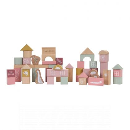 LITTLE DUTCH| Дървена кубчета | Розовия замък