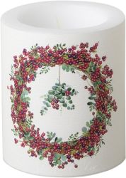 IHR | Свещ | Ø 9 x 10,5 см | BERRY WREATH