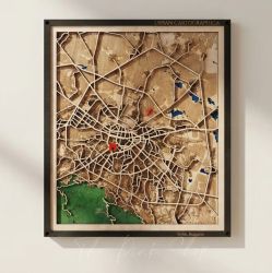 Urban Cartographica | Дървенa арт карта на град