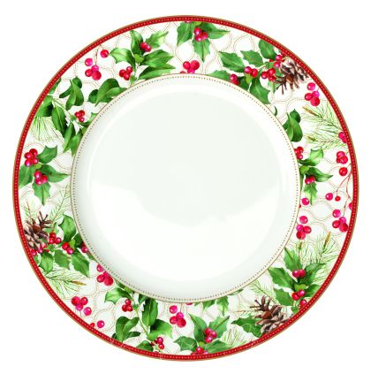 EasyLife | Порцеланова основна чиния Ø 26,5 см | CHRISTMAS BERRIES