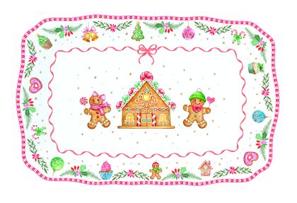 EasyLife | Порцеланово плато 35x23 см | SWEET CHRISTMAS