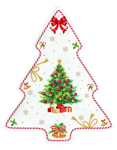 EasyLife | Порцелановo плато 20,5x25,5 см | CHRISTMAS TALE