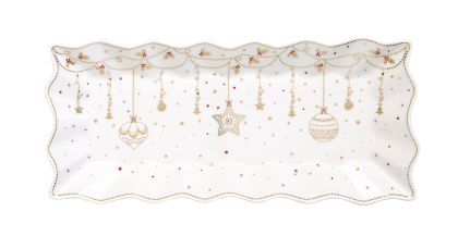 EasyLife | Порцеланово плато 40x18 см | CHRISTMAS LIGHTS