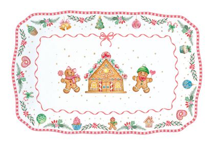 EasyLife | Порцеланово плато 35x23 см | SWEET CHRISTMAS