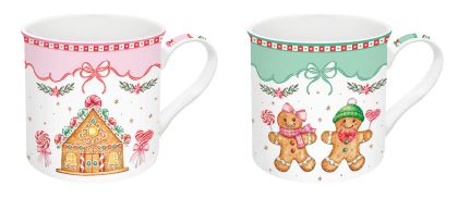 EasyLife | Порцеланови чаши 300 мл 2 бр. к-кт | SWEET CHRISTMAS