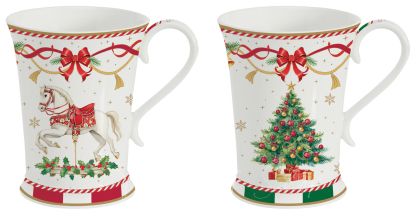 EasyLife | Комплект 2 порцеланови чаши 300 мл | CHRISTMAS TALE