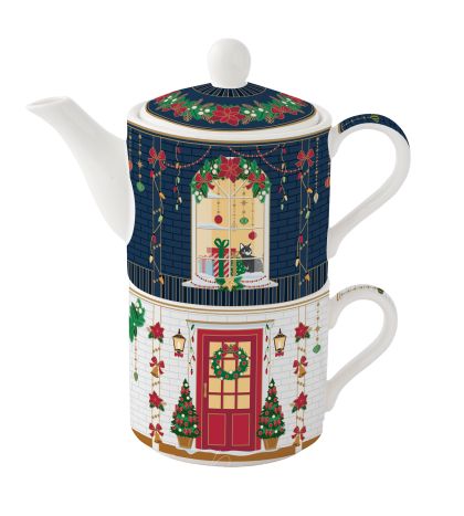 EasyLife | Порцеланов комплек за чай 280 мл + 280 мл | FESTIVE AVENUE