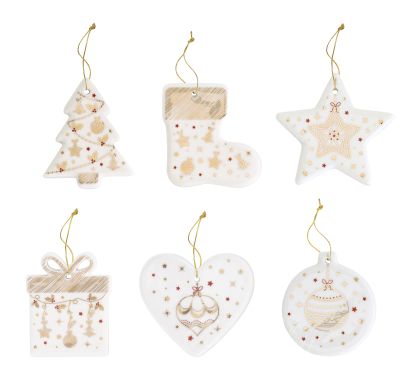 EasyLife | Коледни играчки за елха Ø 7 см 6 бр. к-кт | CHRISTMAS LIGHTS