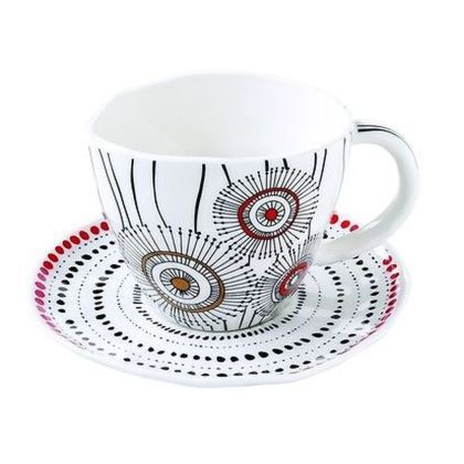 EasyLife | Порцеланова чаша с чинийка 280 мл| Organic