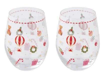 EasyLife | Стъклени чаши 500 мл 2бр. к-кт | CHRISTMAS TWIST