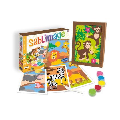 Sentosphere | Оцвети с цветен пясък | Aфрикански животни