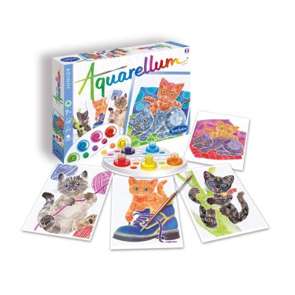 Sentosphere | Оцветяване с акварелни бои | Котенца