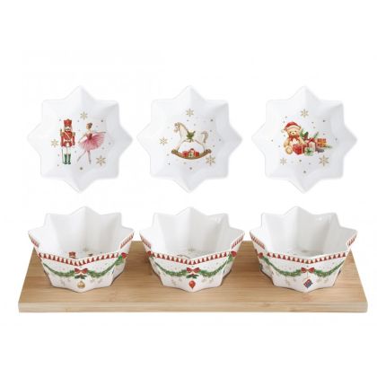 EasyLife | Порцеланови купички 3 бр | MAGIE DE NOEL