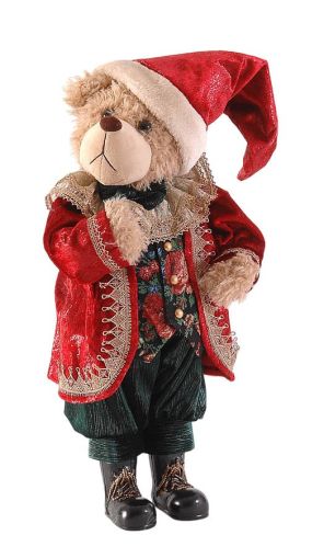 2/6-56cm Green red Santa Bear