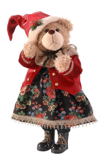 2/6-56cm Green red Ms Santa Bear