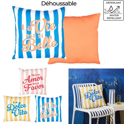 CMP Paris | Възглавница Dolce Vita, водоотблъскваща, 40x40 см