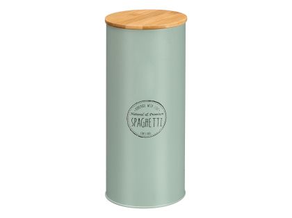 Arte Regal | Висок буркан с бамбуков капак, ментово зелен