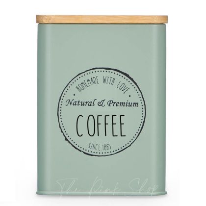 Arte Regal | Буркан с бамбуков капак, 3 модела, ментово зелен