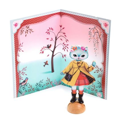 Djeco | Облечи със стикери | Kотенцето кукла