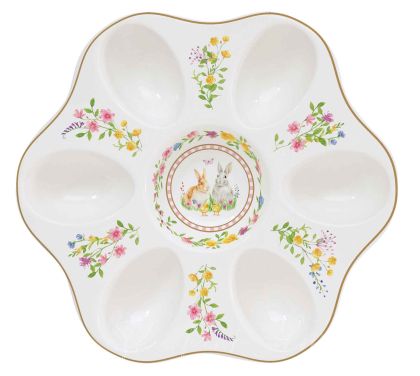 EasyLife | Порцеланова поставка за 6 яйца | HAPPY EASTER