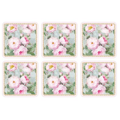 EasyLife | Коркови подложки за чаша 6 бр. к-кт | ROSES IN BLOOM