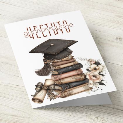 The Pink Shop | Картичка с плик | Дипломиране | Честито дипломиране