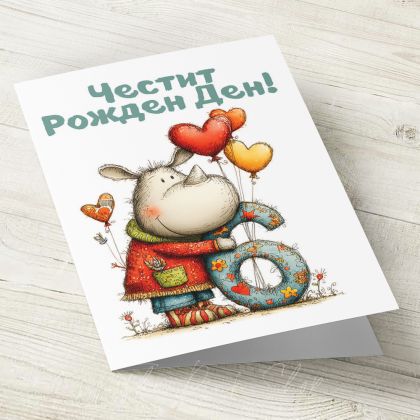 The Pink Shop | Картичка с плик | Рожден ден | 6