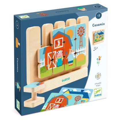 Djeco | Игра дървени елементи подреди къщата