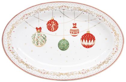 EasyLife | Порцеланово плато 35x23.5 см | CHRISTMAS EVE