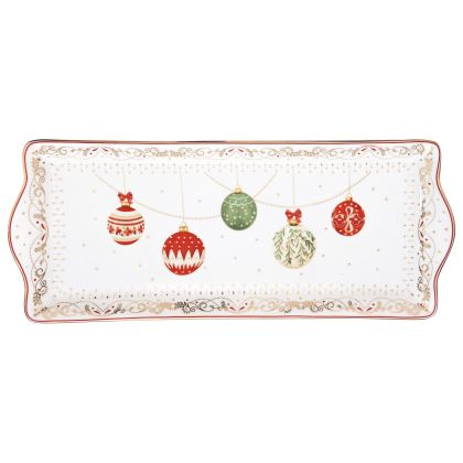 EasyLife | Порцелановo плато 35×15см | CHRISTMAS EVE
