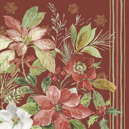 IHR | Салфетки | POINSETTIA BOUQUET