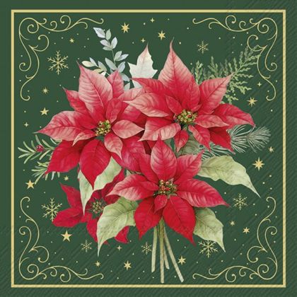 IHR | Салфетки | CHRISTMAS FLOWERS