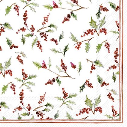 IHR | Салфетки | CHRISTMAS ILEX BERRIES