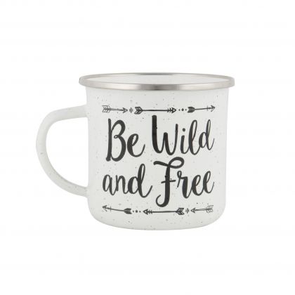 Sass & Belle | Метална чаша канче | Be wild and free