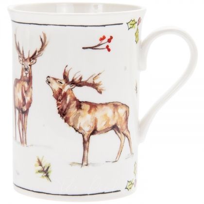 Winter stag mug