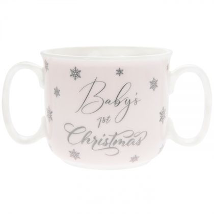Baby girl's first Christmas | Porcelain mug