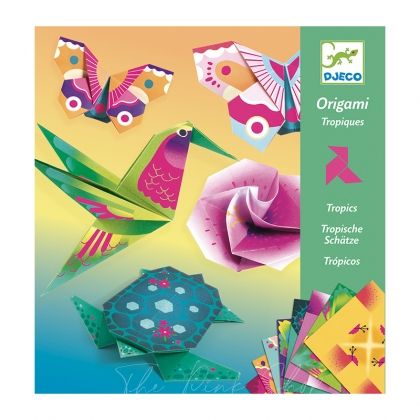Djeco | Комплект за оригами | Тропически животни