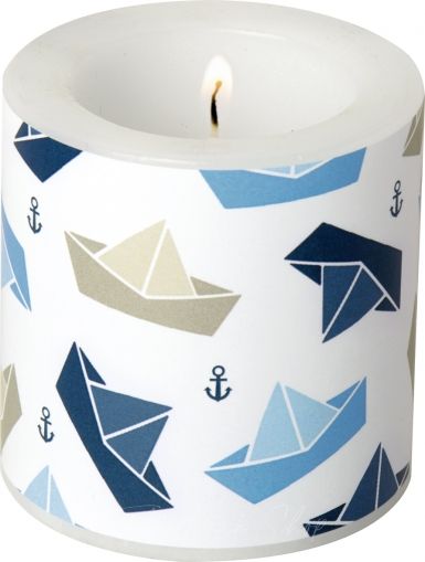 IHR | Декоративна свещ | Малки хартиени корабчета