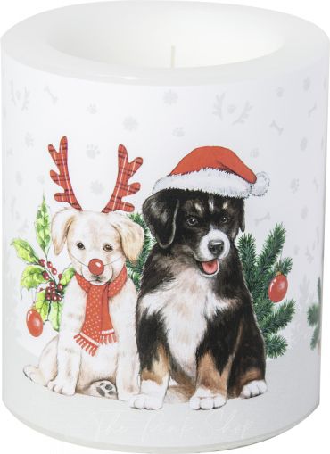 IHR | Декоративна свещ | Коледни кучета