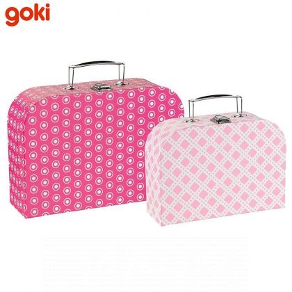Goki | Комплект куфари | Розови игри