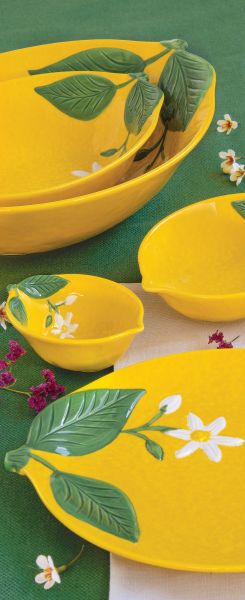 EasyLife | Порцеланова купа - лимон 22х16 см | FLEURS ET CITRONS