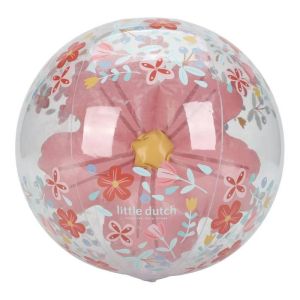 Little Dutch | Плажна Топка 3D Ø 35cm | Pink Flowers 