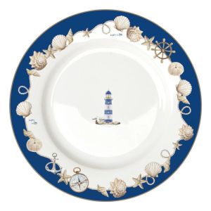 EasyLife | Чиния порцелан Ø 26.5 см | BLUE LIGHTHOUSE