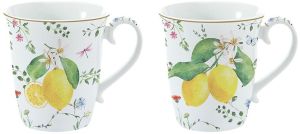 EasyLife | Порцеланови чаши комплект 2бр | FLEURS AT CITRONS