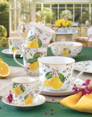 EasyLife | Порцеланови чаши комплект 2бр | FLEURS AT CITRONS