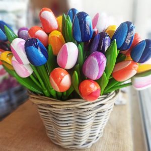 Холандско дървено лале 34 см – ръчно изработено