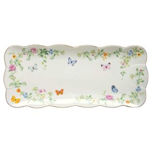 EasyLife | Порцеланов поднос 36x14,5см | DANCING BUTTERFLIES