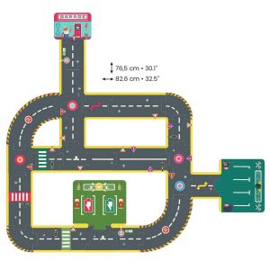 Djeco | Пъзел гигант вселената на Crazy motors