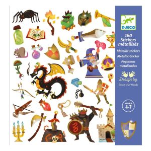 Djeco | Стикери 160 бр. средновековни рицари