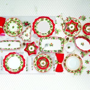 EasyLife | Единна чаша порцелан 275 мл | CHRISTMAS BERRIES